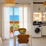 Estudio Con Vistas Al Mar Y Piscina A 300m De Playa Jardin Centro Lägenhet *