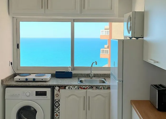 Estudio Con Vistas Al Mar Y Piscina A 300m De Playa Jardin Centro