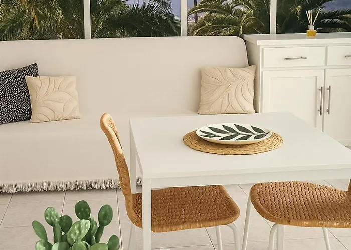 Lejlighed Estudio Con Vistas Al Mar Y Piscina A 300m De Playa Jardin Centro